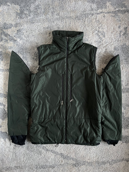 Prada FW2000 nylon padded convertible jacket