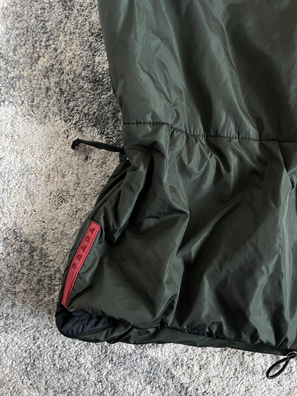 Prada FW2000 nylon padded convertible jacket