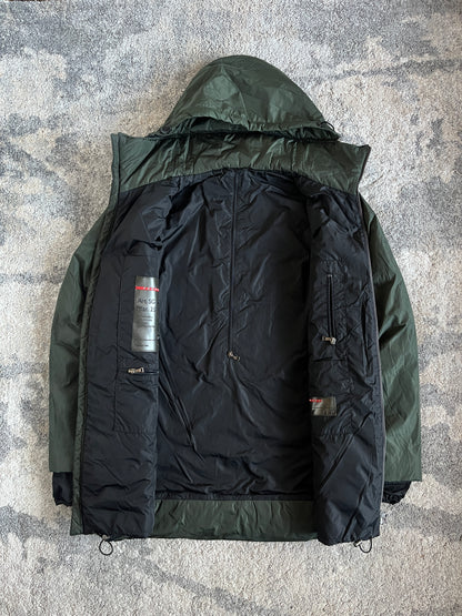 Prada FW2000 nylon padded convertible jacket