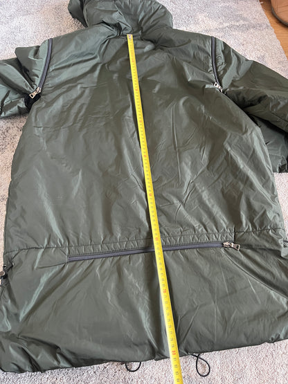 Prada FW2000 nylon padded convertible jacket