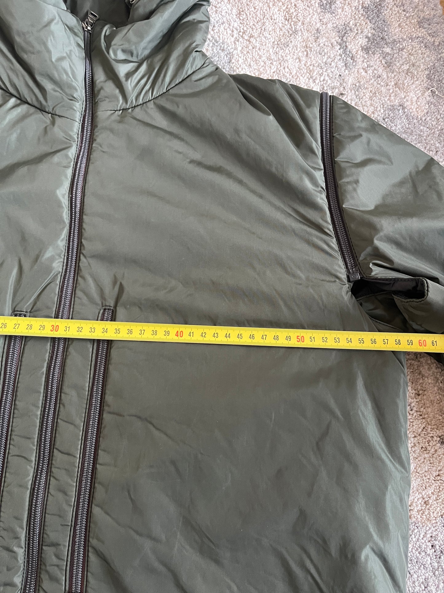 Prada FW2000 nylon padded convertible jacket