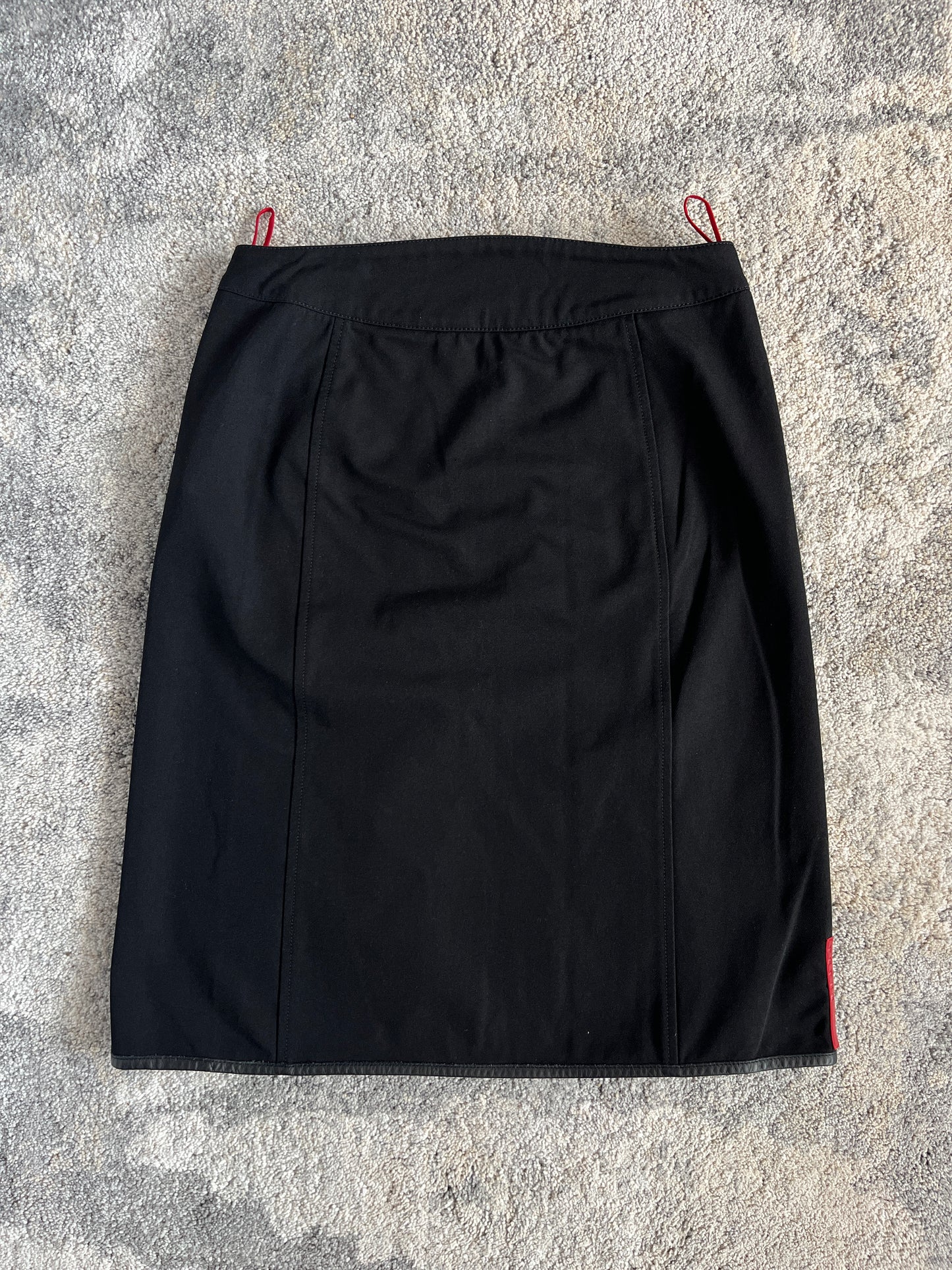 Prada 2000's cotton zip skirt