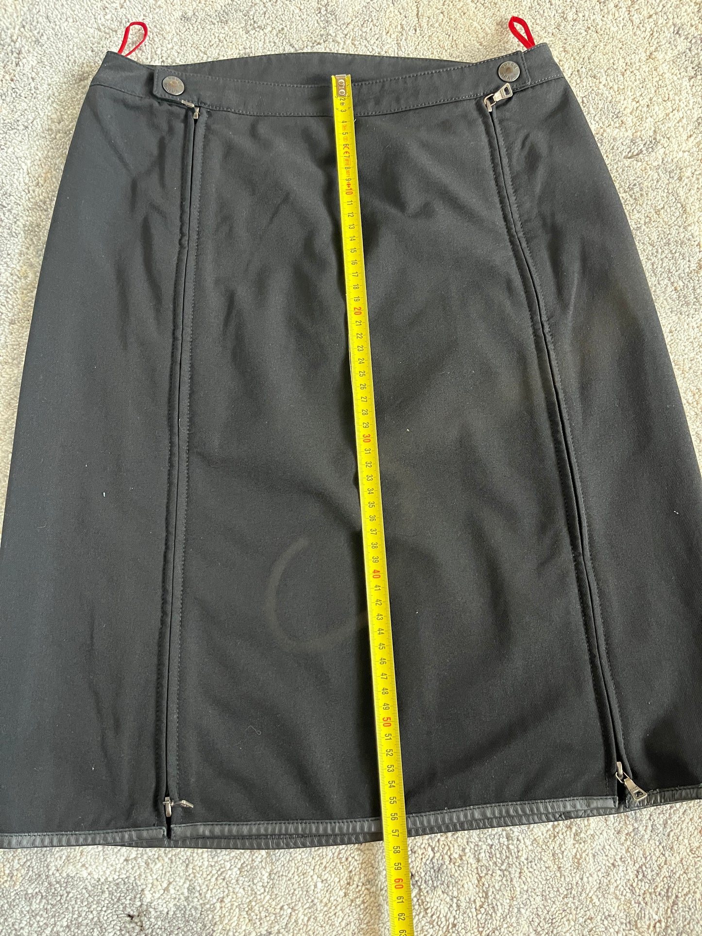 Prada 2000's cotton zip skirt