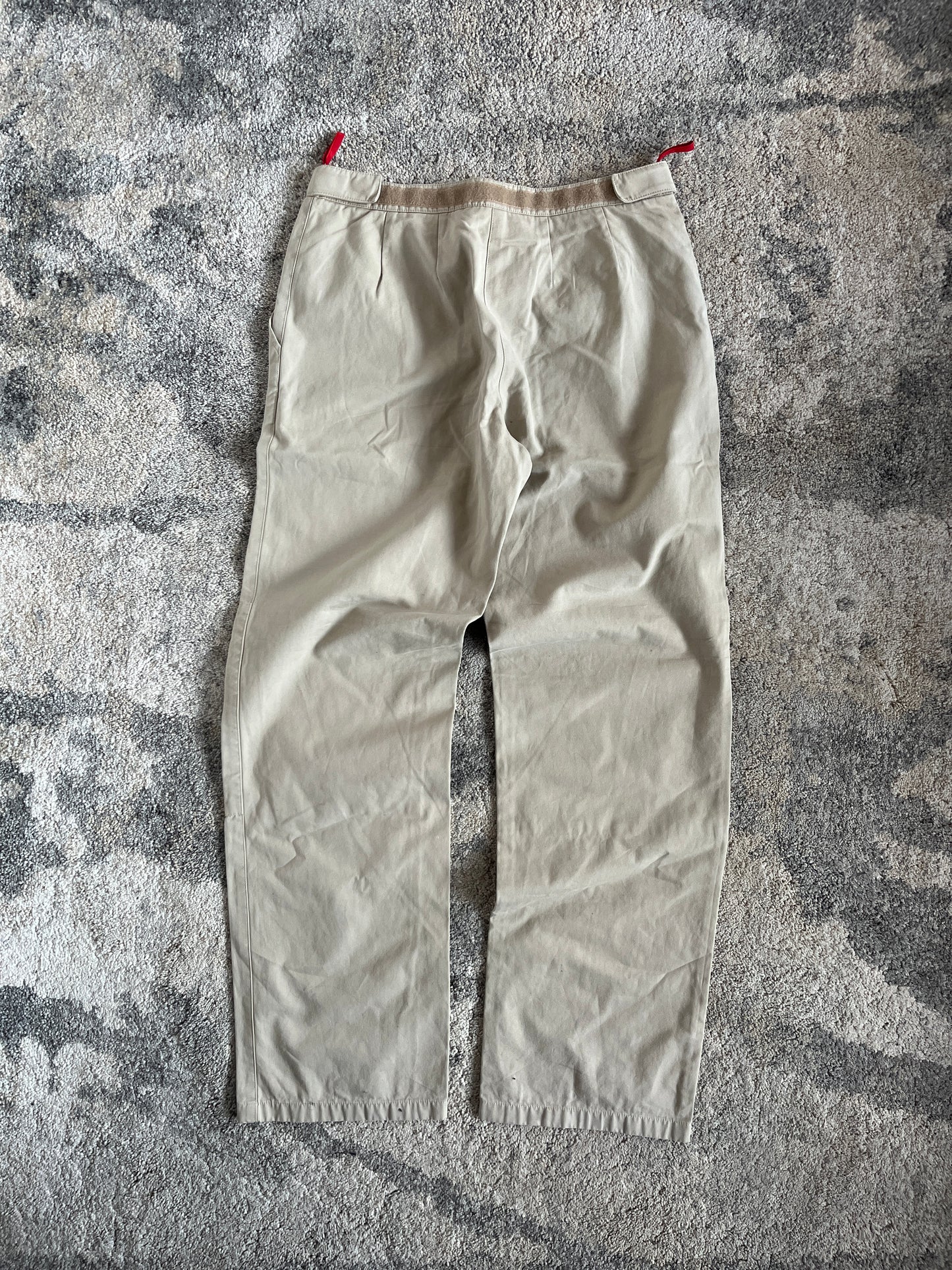 Prada 1999 cotton double knee pants