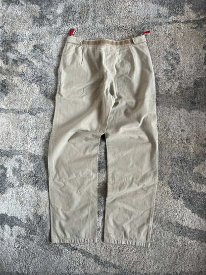 Prada 1999 cotton double knee pants
