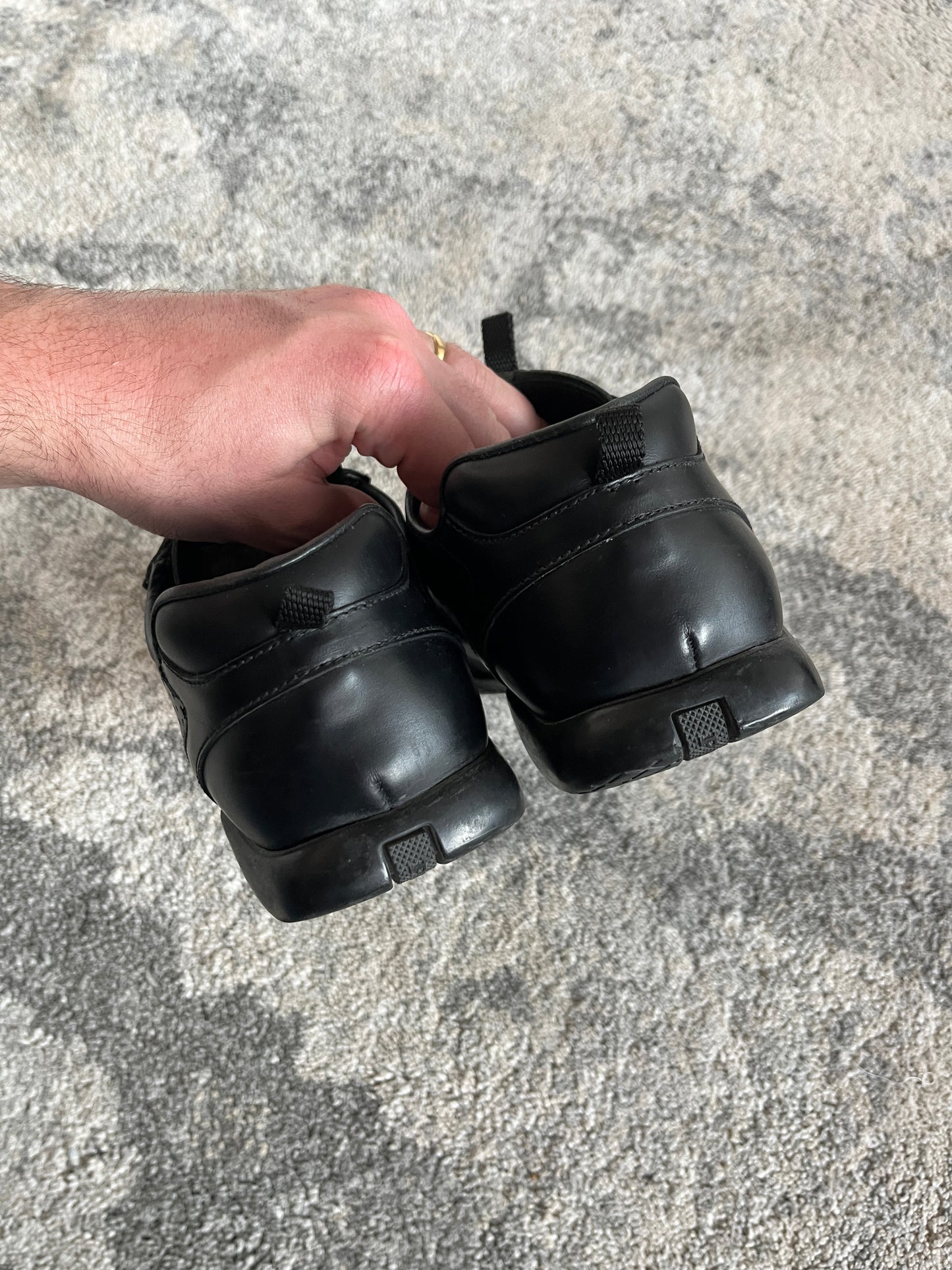 Prada SS2000 leather perfored trainers