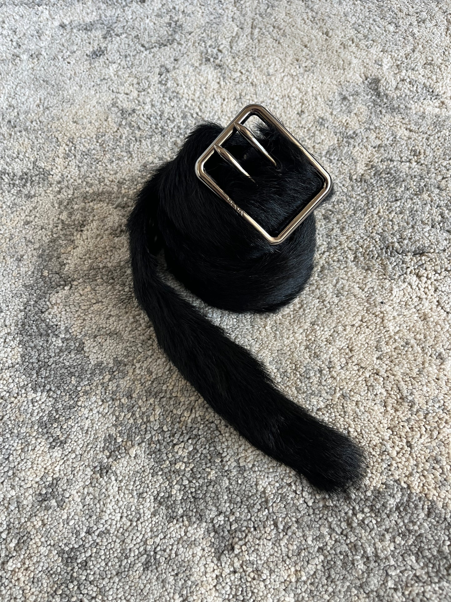 Prada FW2017 fur belt
