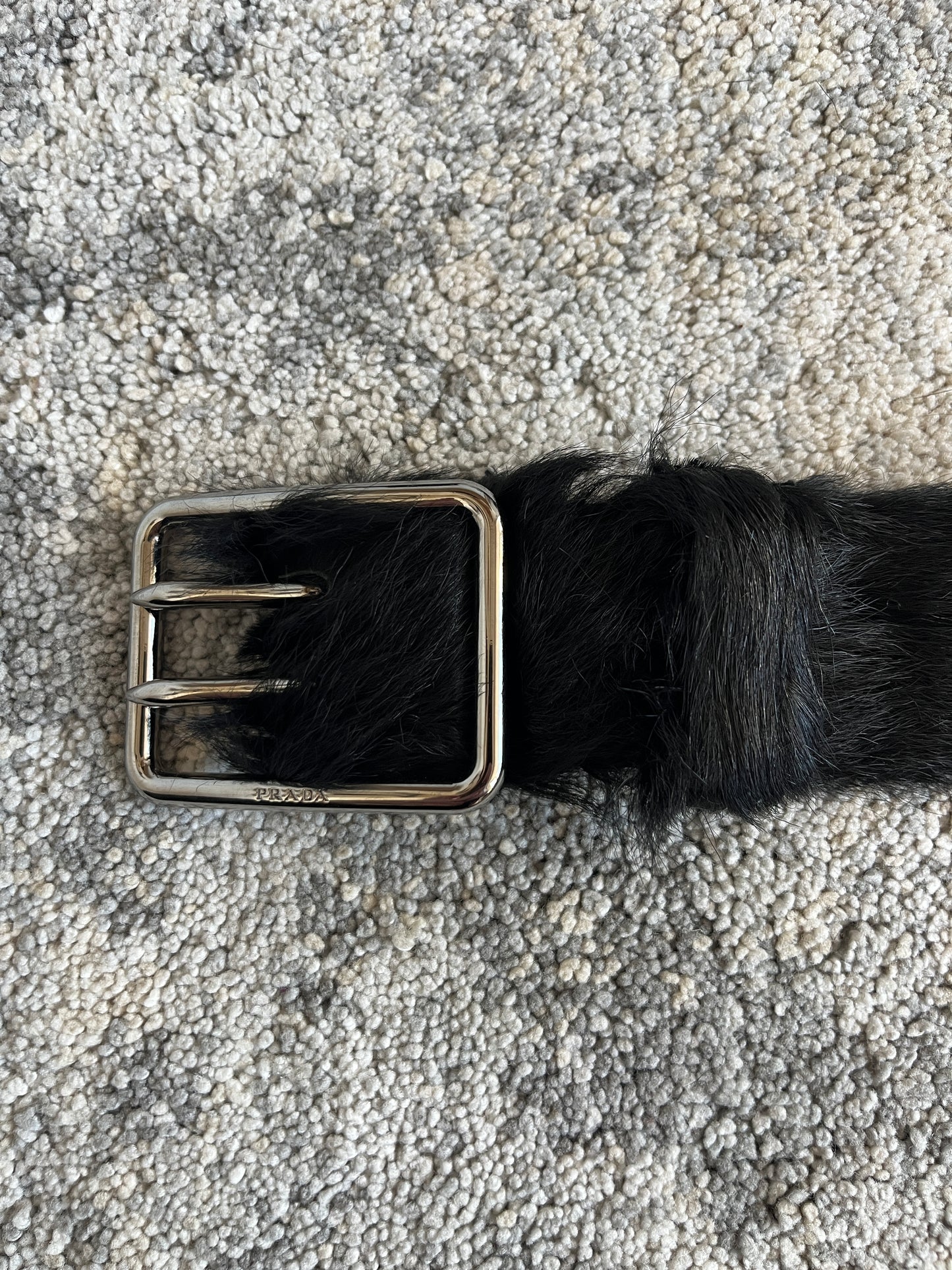 Prada FW2017 fur belt