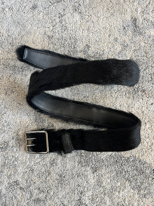 Prada FW2017 fur belt