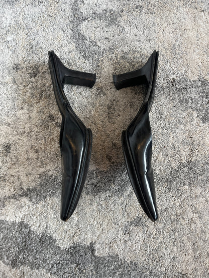 Prada 1999 leather heels mules