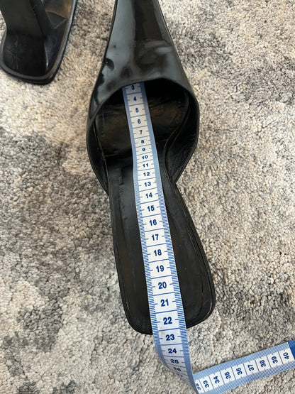 Prada 1999 leather heels mules