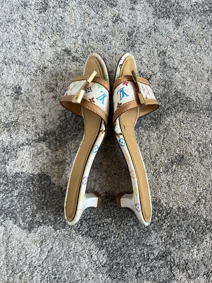 Louis Vuitton Takahashi Murakami monogram leather sandals