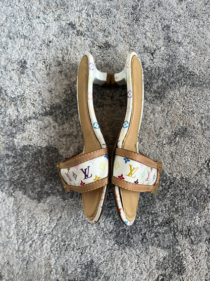 Louis Vuitton Takahashi Murakami monogram leather sandals