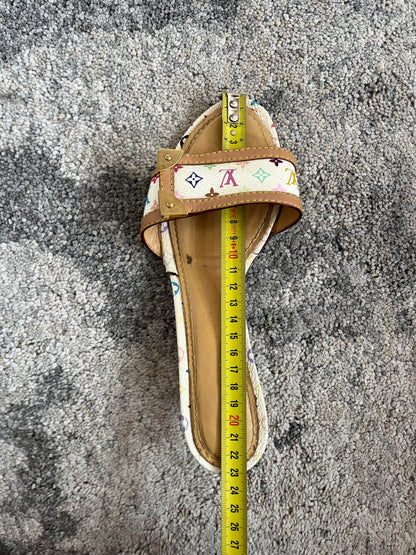 Louis Vuitton Takahashi Murakami monogram leather sandals