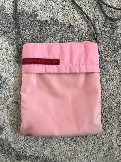 Prada SS1999 nylon & latex pouch bag