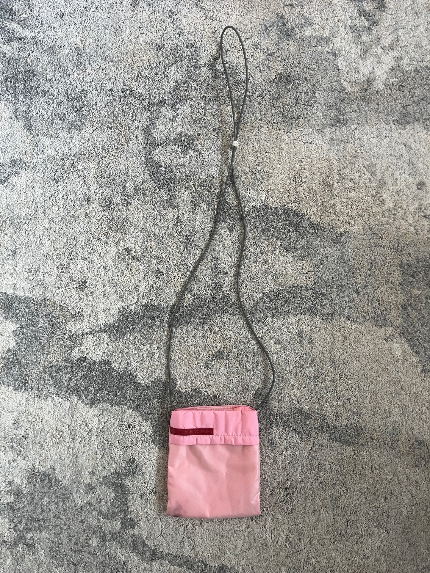 Prada SS1999 nylon & latex pouch bag
