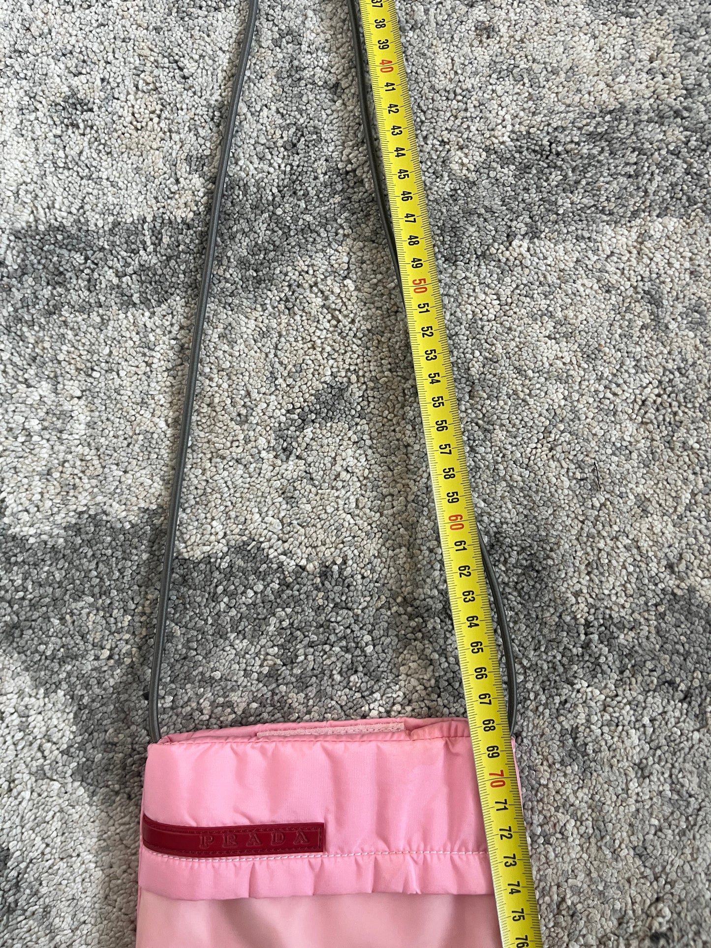 Prada SS1999 nylon & latex pouch bag