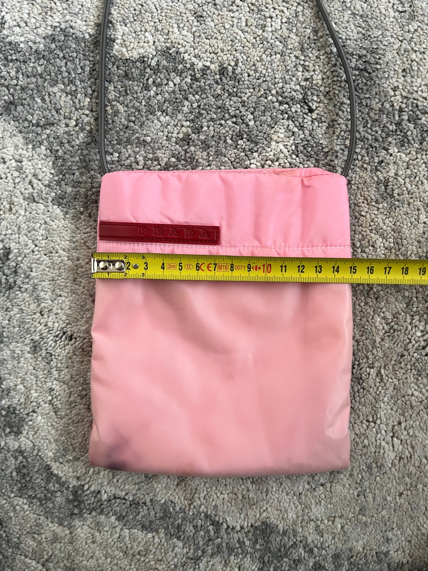 Prada SS1999 nylon & latex pouch bag