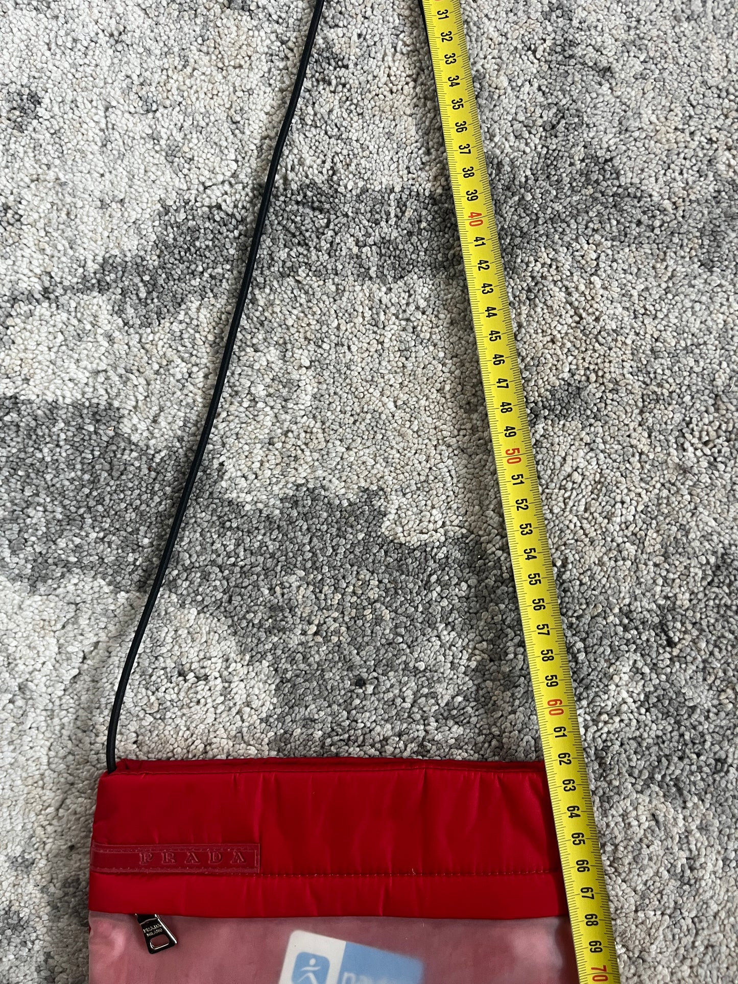 Prada SS1999 nylon & latex pouch bag