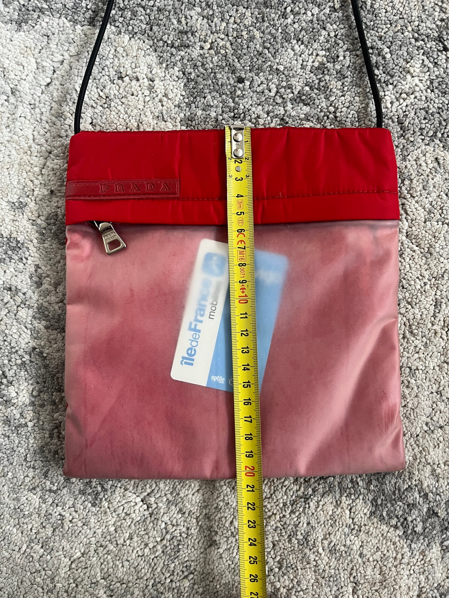 Prada SS1999 nylon & latex pouch bag