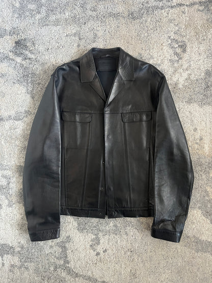 Prada SS1999 leather blazer jacket