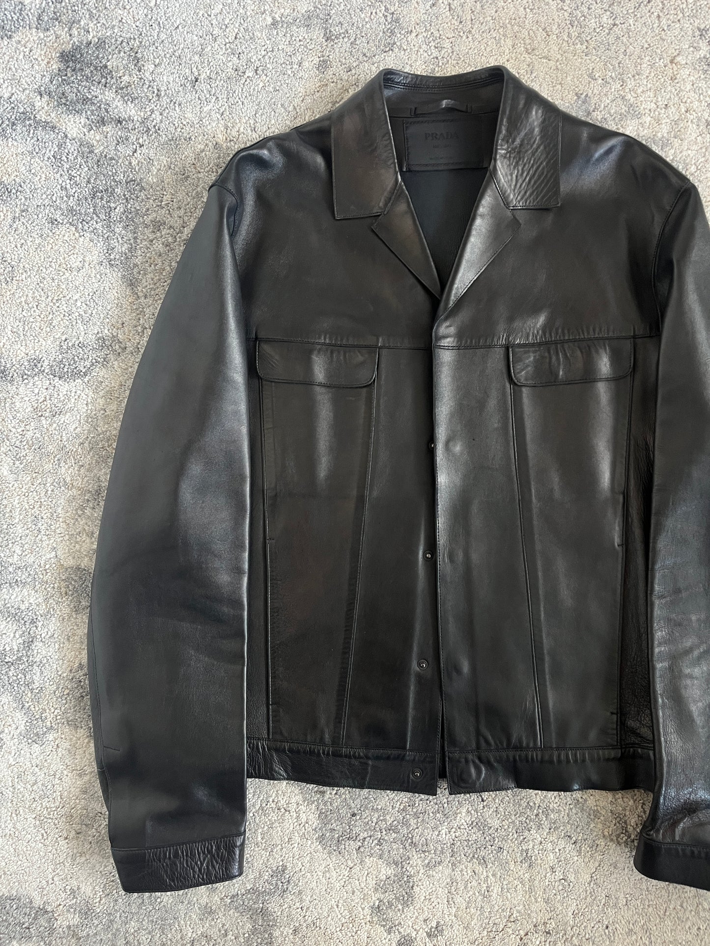 Prada SS1999 leather blazer jacket