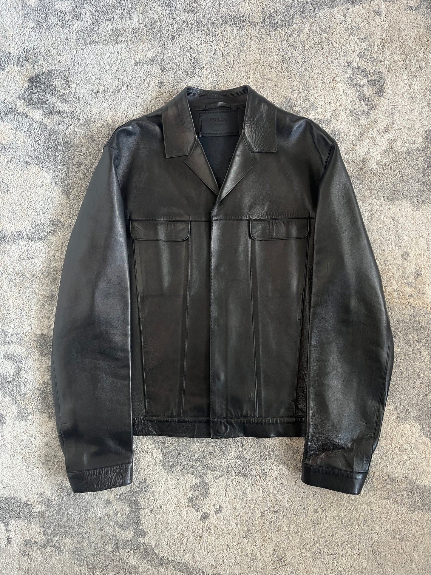 Prada SS1999 leather blazer jacket