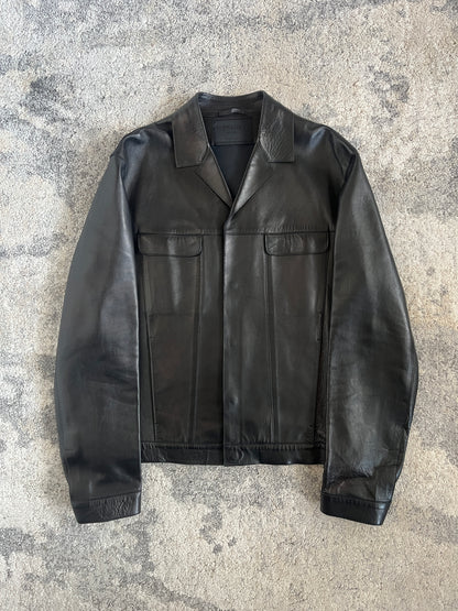 Prada SS1999 leather blazer jacket