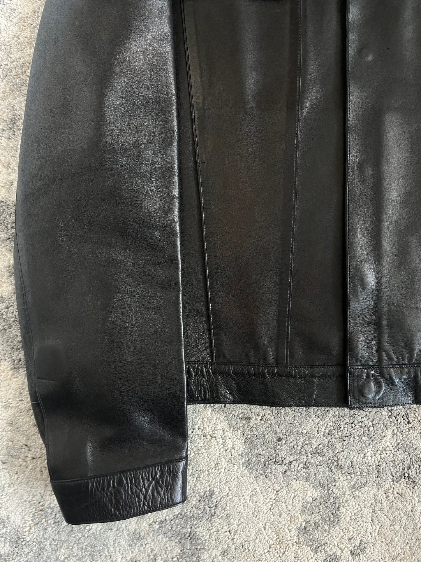 Prada SS1999 leather blazer jacket