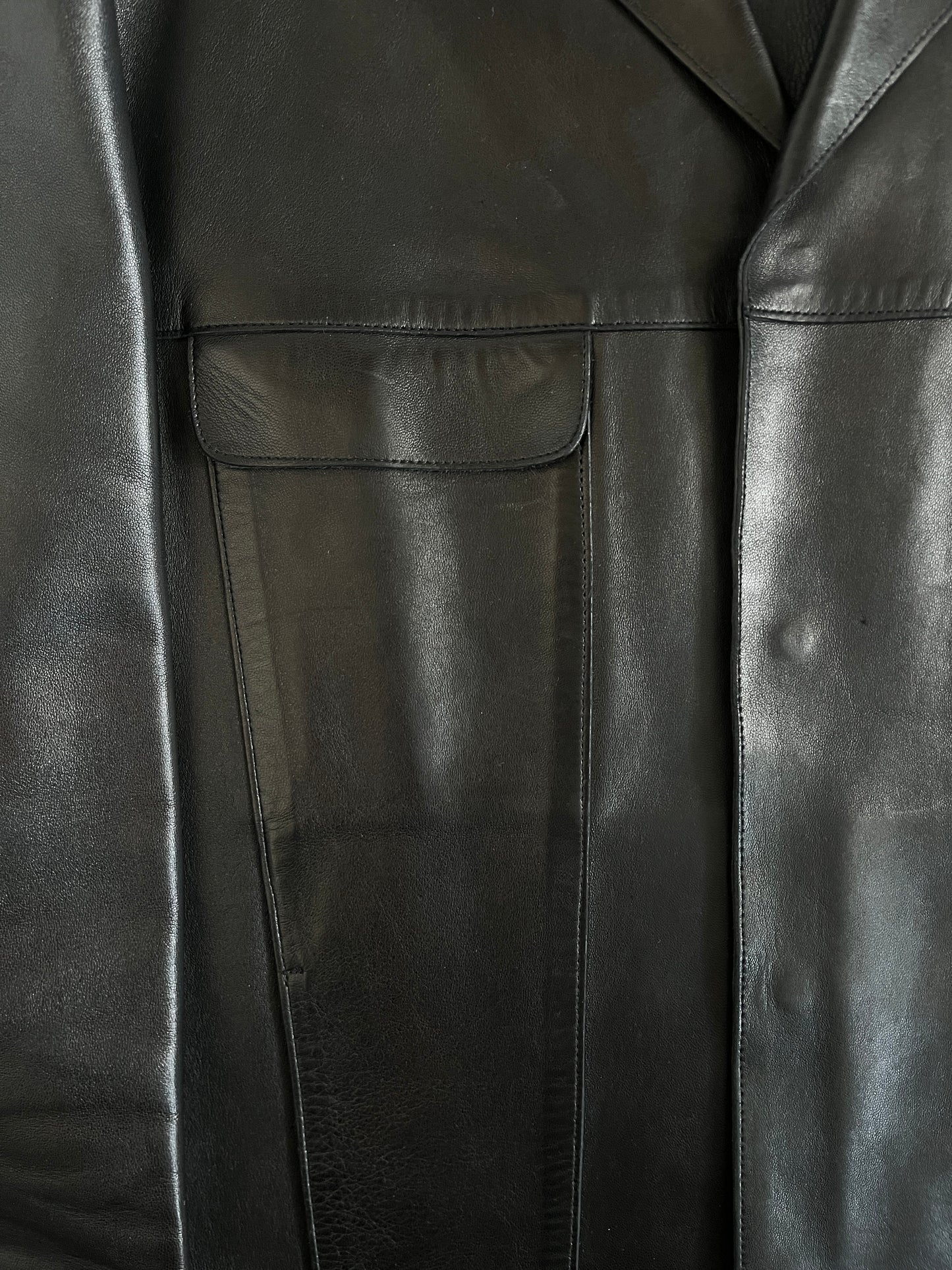 Prada SS1999 leather blazer jacket