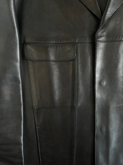 Prada SS1999 leather blazer jacket