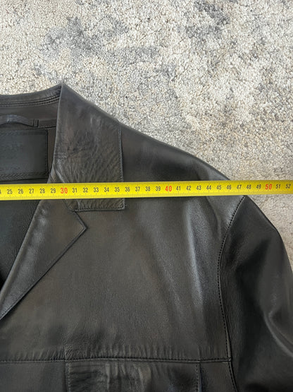 Prada SS1999 leather blazer jacket