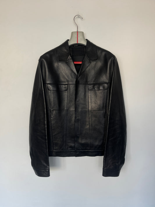 Prada SS1999 leather blazer jacket