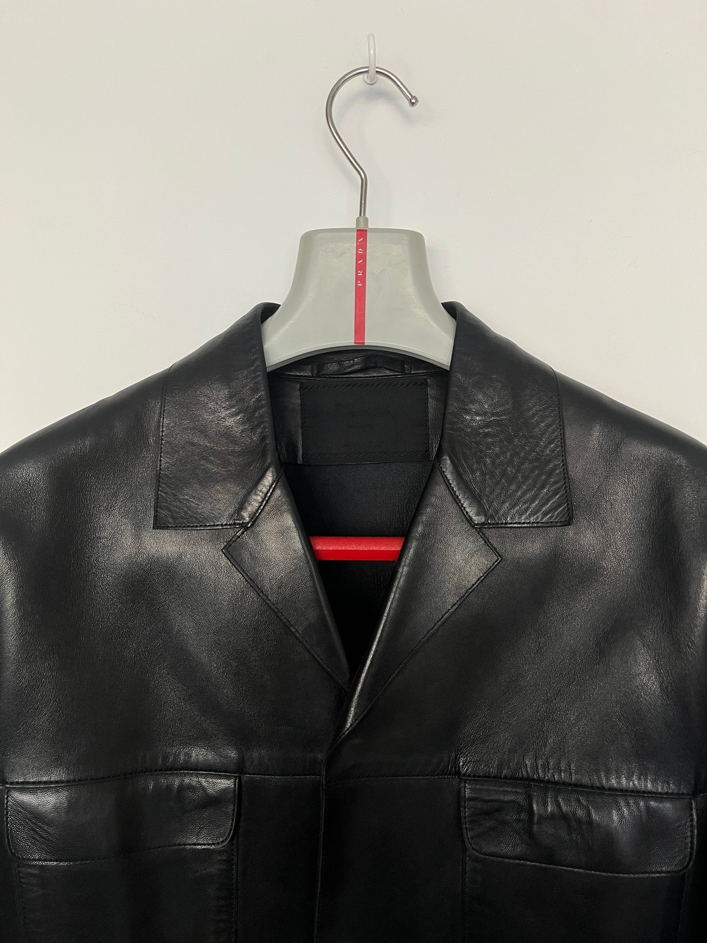 Prada SS1999 leather blazer jacket