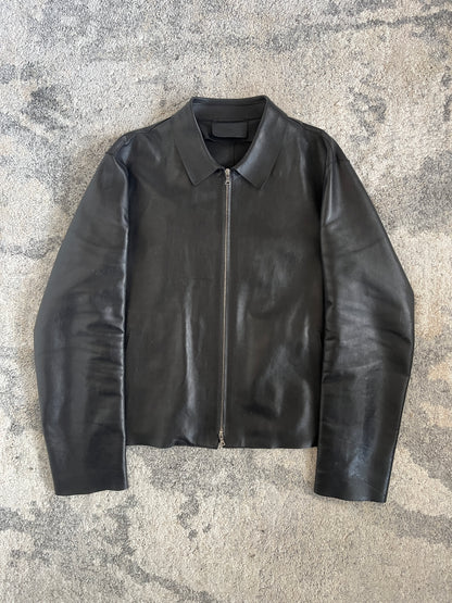 Prada SS1999 lazer cut leather jacket