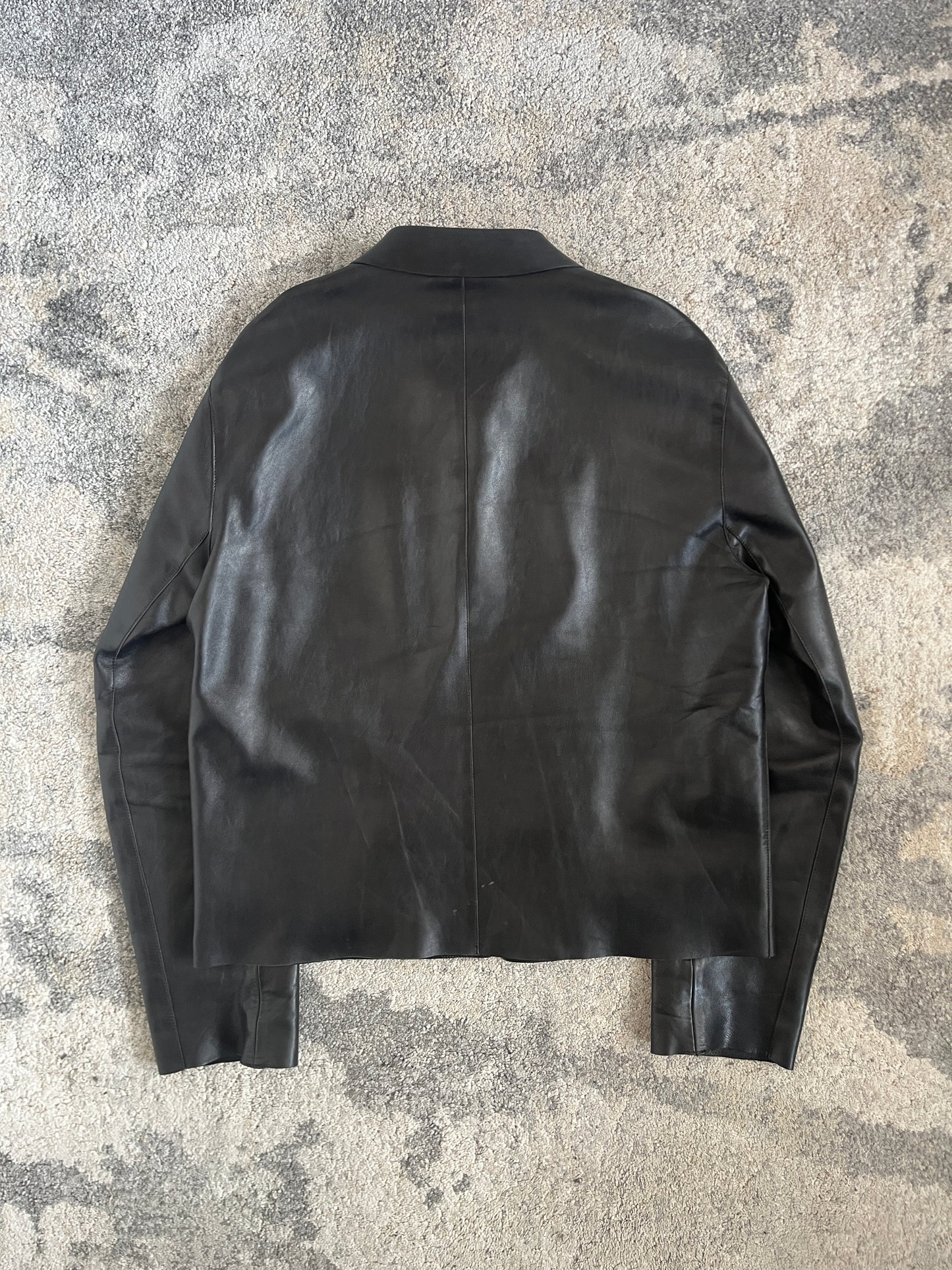 Prada SS1999 lazer cut leather jacket