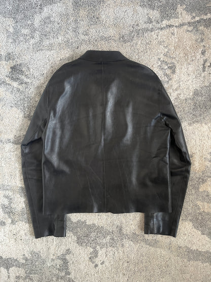 Prada SS1999 lazer cut leather jacket