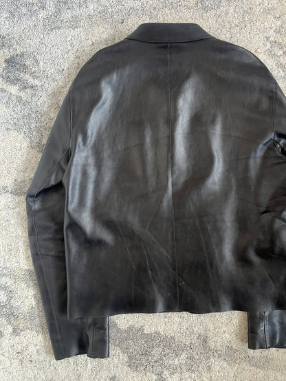 Prada SS1999 lazer cut leather jacket