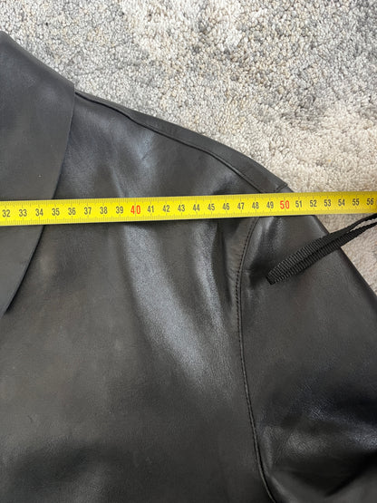 Prada SS1999 lazer cut leather jacket