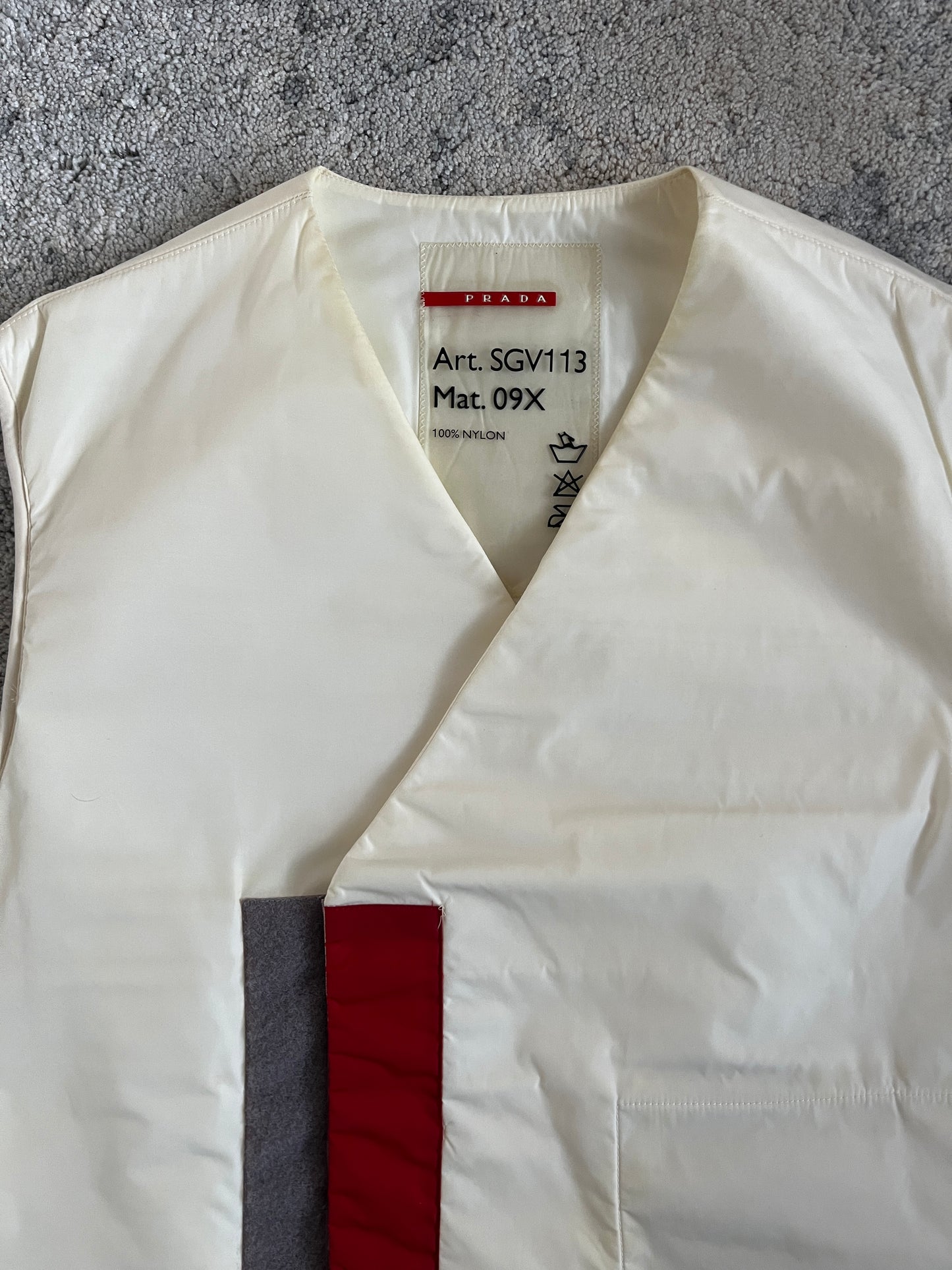 Prada SS1999 nylon kimono vest