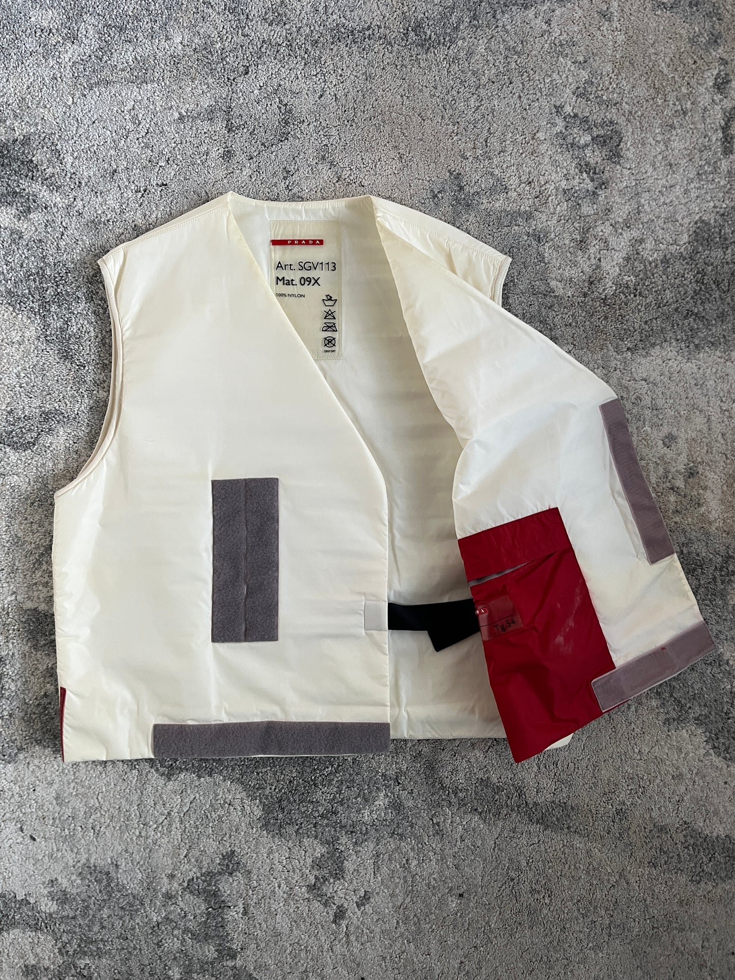 Prada SS1999 nylon kimono vest
