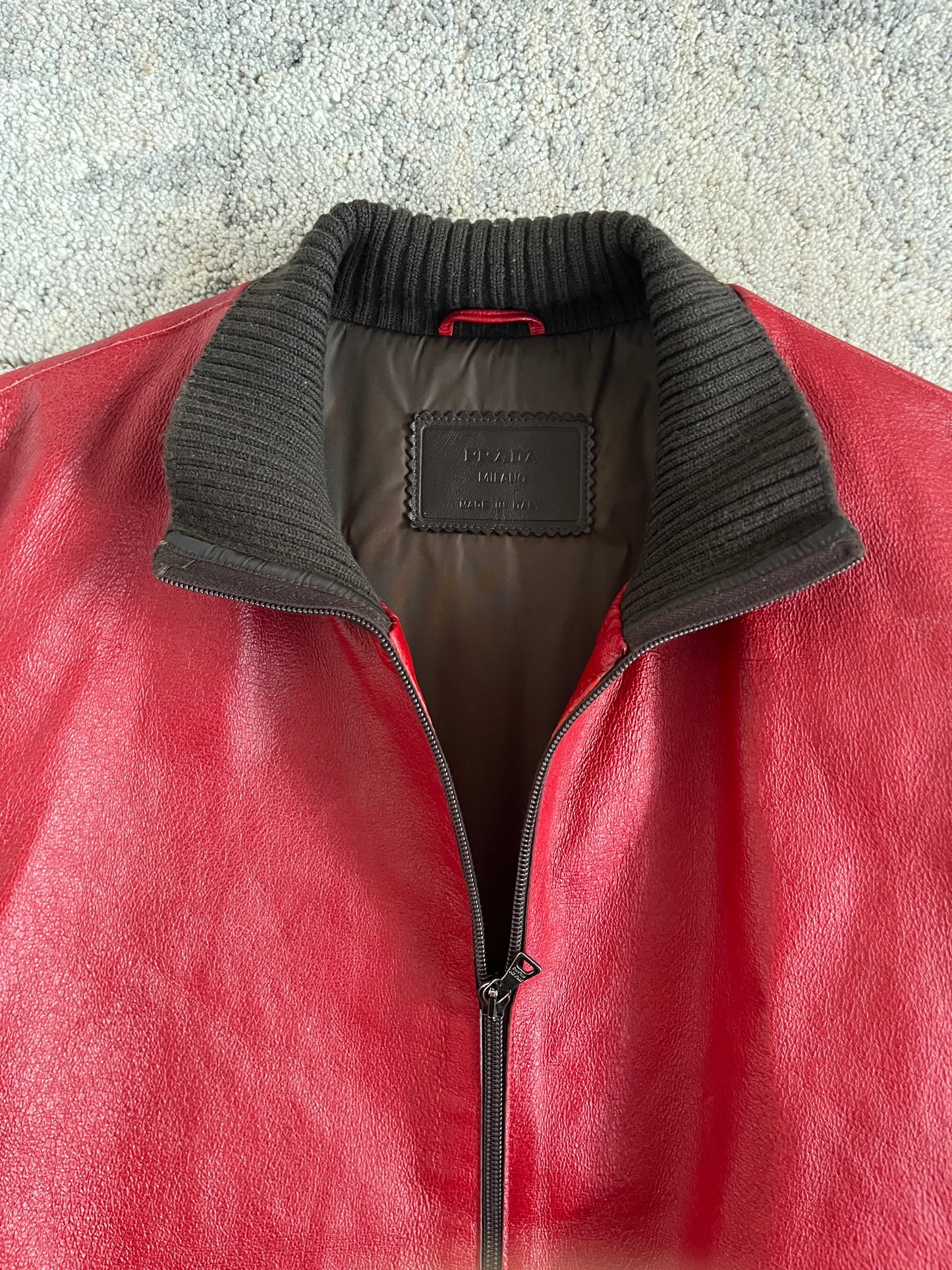 Prada FW2000 leather bomber