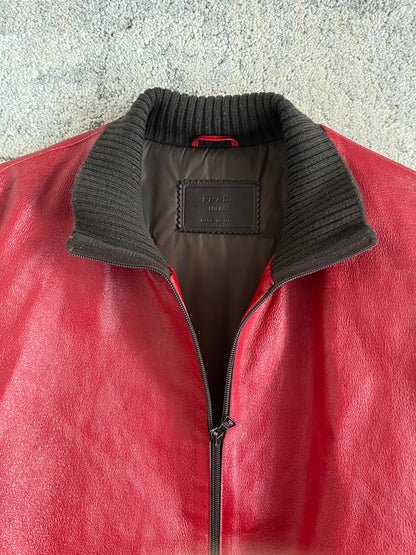 Prada FW2000 leather bomber