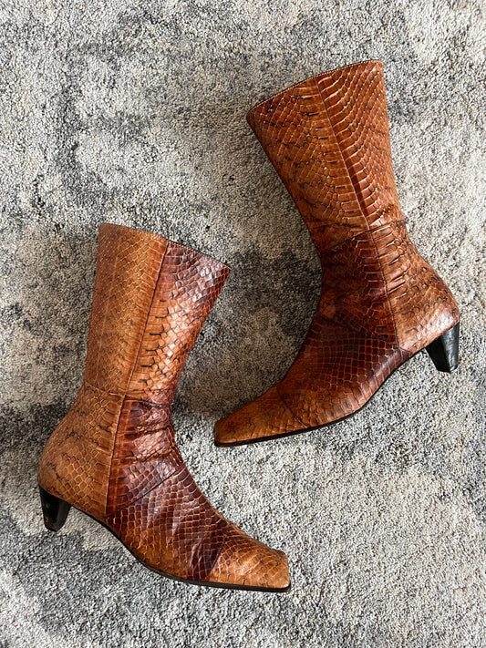 Miu Miu 2000's python boots
