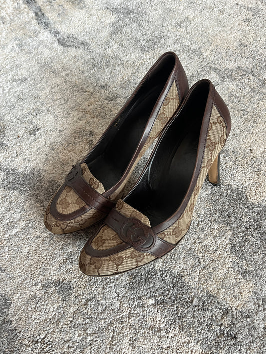 Gucci 2000's monogram heels