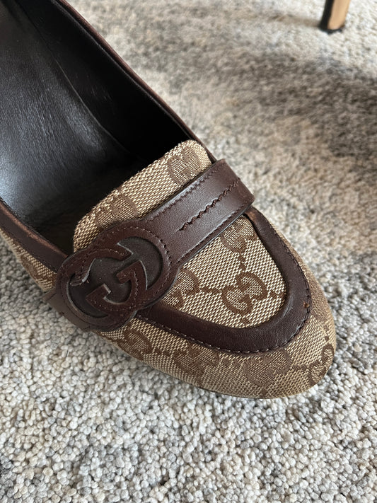 Gucci 2000's monogram heels