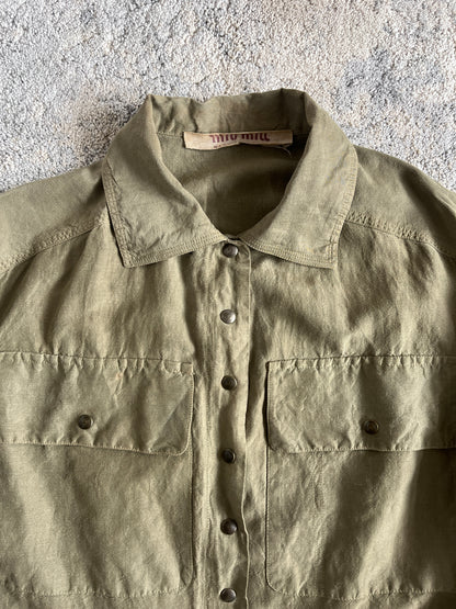 Miu Miu SS1994 silk & linen trucker jacket