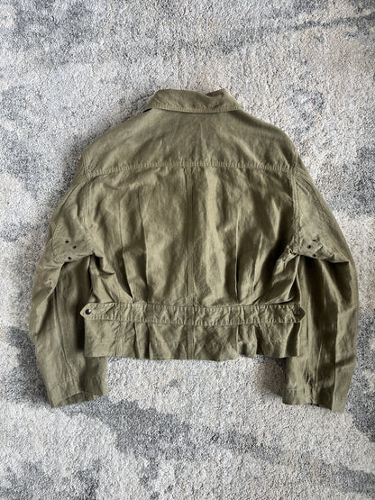 Miu Miu SS1994 silk & linen trucker jacket