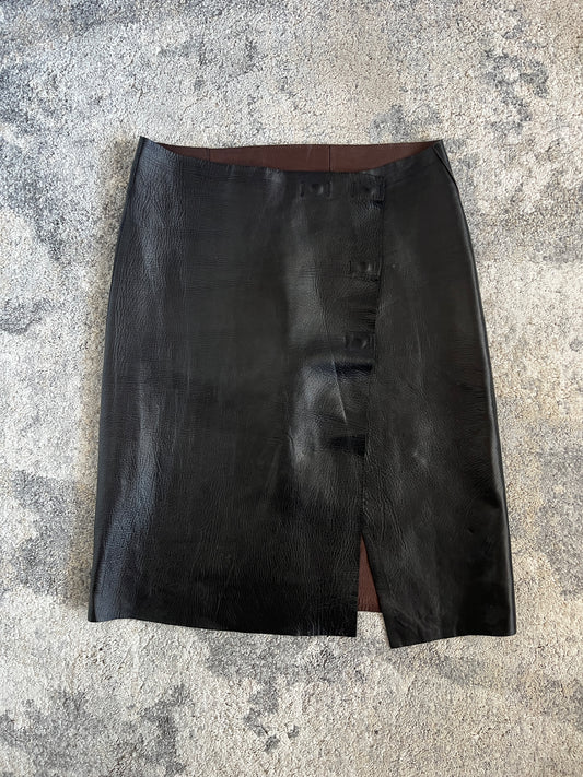 Jil Sander 2000's leather skirt