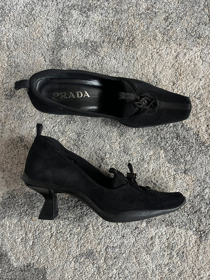 Prada FW1999 suede heels